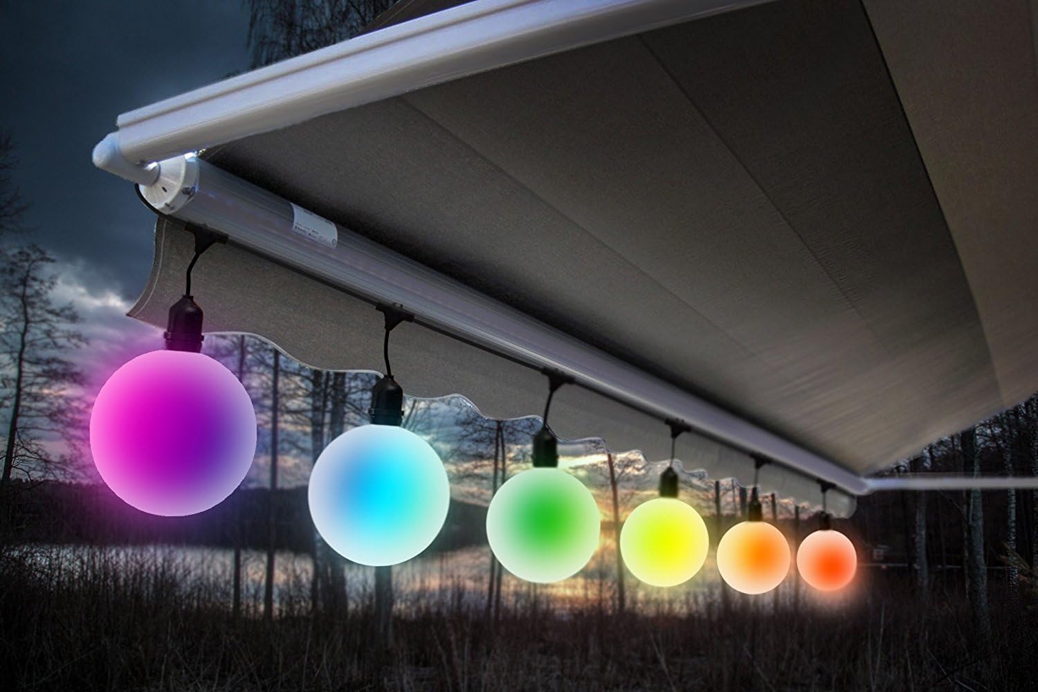 Meilo BS146G40OCC Color Changing G40 Bulb Light Bulb String Light