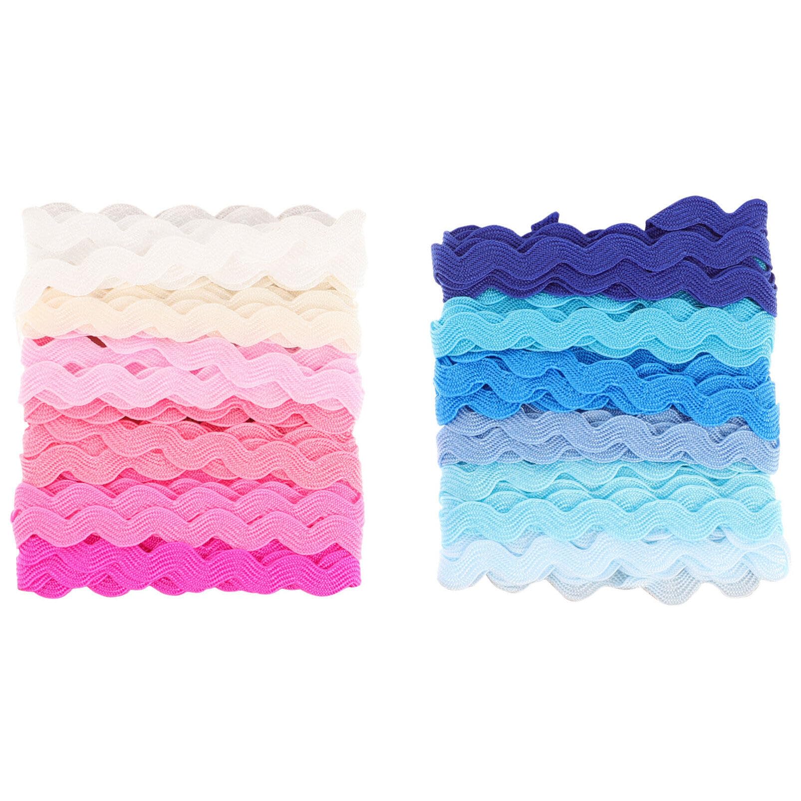 SOIMISS 2pcs Wave Trim Ribbon Strip for Wrapping Presents Party DIY Crafts Colors Per Pack