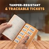 evelay Raffle Ticket 6 Books 1-1000 Perforated Mixed Colours Cloakroom view 8