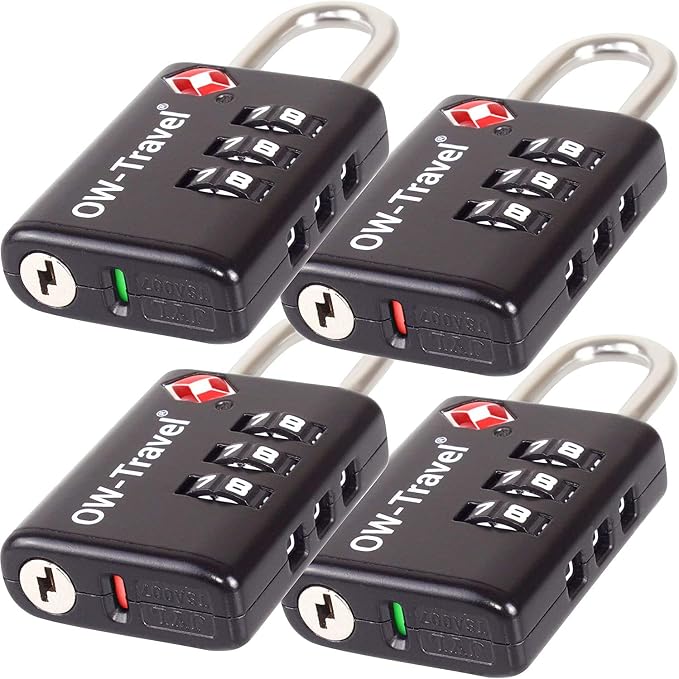 Lot De 2 Mini Cadenas à Combinaison 3 Chiffres - Pour Valise, Sac, Boîte, Petit Casier, Bleu - 12