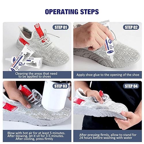 Shoe Glue Repair Adhesive, Clear Glue Gel for Sole Repair, Shoe