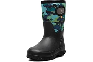 BOGS Grasp Kids Waterproof Rain Boots – Insulated for Winter, Snow & Mud with Easy Pull-On Handles for Toddlers, Boys & Girls, All-Weather Protection