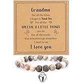 Grandma Gifts for Mothers Day Birthday Grandparents Day Mother's Day Valentines Grandmother Easter Great Practical Gigi Mimi Christmas Gifts for Grandma,Stocking Stuffer,Beaded Bracelets for Women