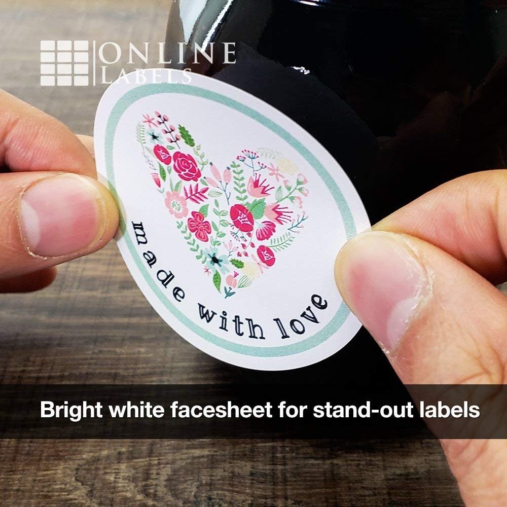 2.5 Inch Round Labels - Pack of 1, 200 Circle Stickers, 100 Sheets - Inkjet/Laser Printer - Online Labels : All Purpose Labels : Office Products