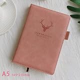 Earning Power A5 Ruled Notebook Journal Hardcover 360 Pages 8.3x5.7 Pink view 6