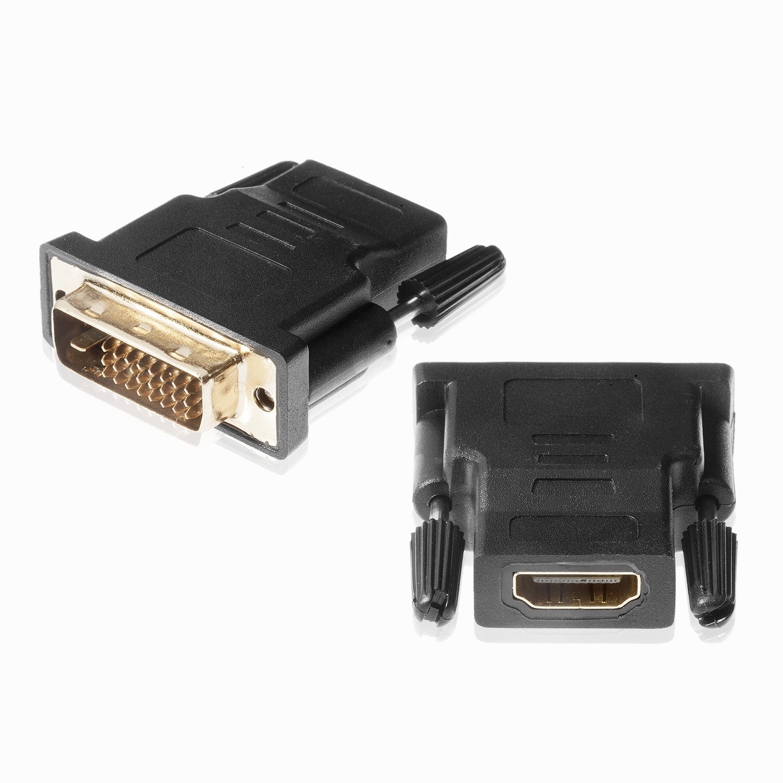POPPSTAR HDMI to DVI-D Adapter, 1080p Full HD, gold-plated contacts