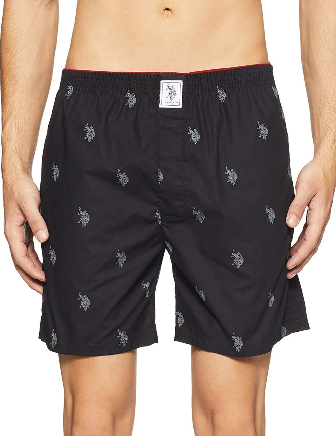 Buy U.S. Polo Assn. I021 Men's Cotton Boxers (XLarge) (Black) at Amazon.in