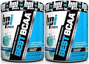 BPI Sports Best BCAA Peptide Linked Branched Chain Amino Energy Powder, 10.58oz, 30 Servings (BlueRaspberry 2 x 30svg) by BPI Sports