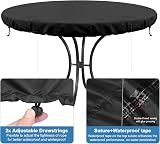 VANSHEIM Garden Table Cover 160x90x15cm Waterproof Oxford 420D Drawstrings view 3