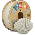 OVERTURE PLA Matte 3D Printer Filament 1.75mm, Matte PLA 1kg Cardboard Spool (2.2lbs), Dimensional Accuracy +/- 0.02 mm (Matte Beige)