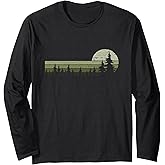 Trees Wildlife Nature Vintage Forest Long Sleeve T-Shirt