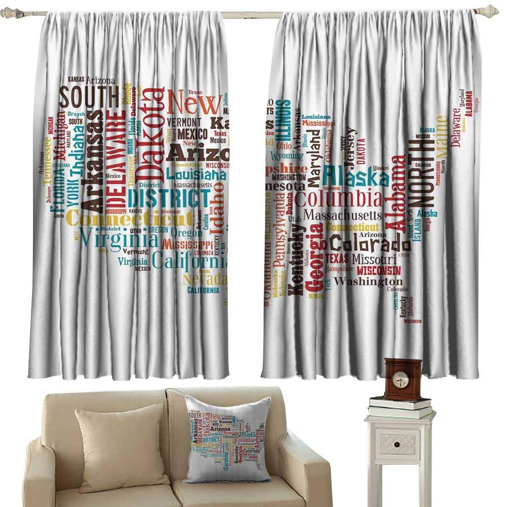Amazon Com Sunnyhome Decor Curtains Americana For Home
