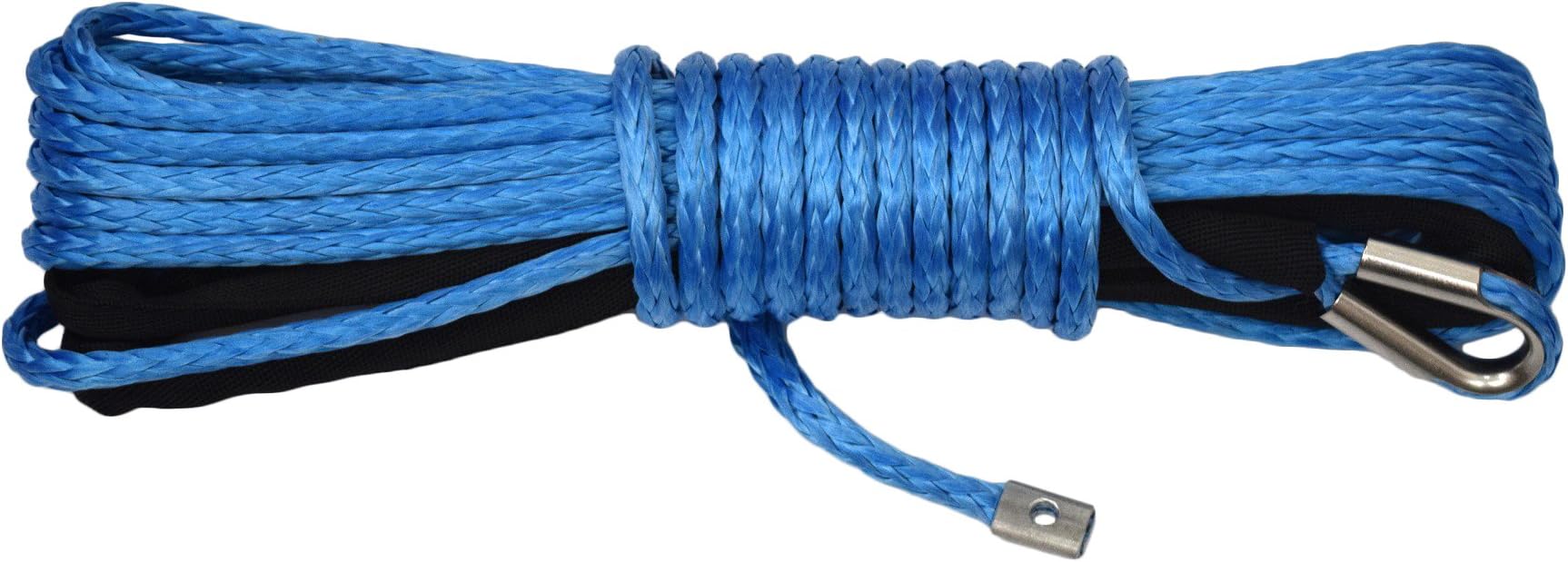 5/16 ×50ft Synthetic Winch Rope,4x4 ATV Winch Cable,UHMWPE Winch Rope for Offroad Parts (Blue)