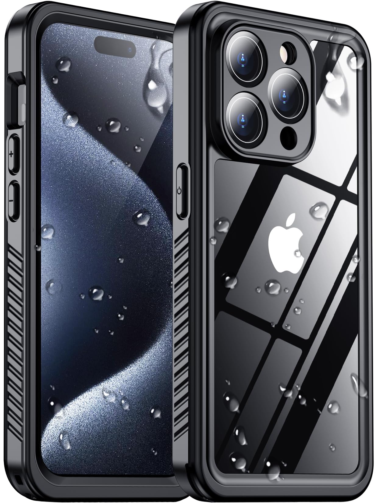 Photo 1 of 2025 New Designed for iPhone 15 Pro Case Waterproof, [Military Grade Shockproof][Glass Camera Protector & Built-in Screen Protector][IP68 Underwater][Dustproof][Dropproof] Full Phone Case 6.1"