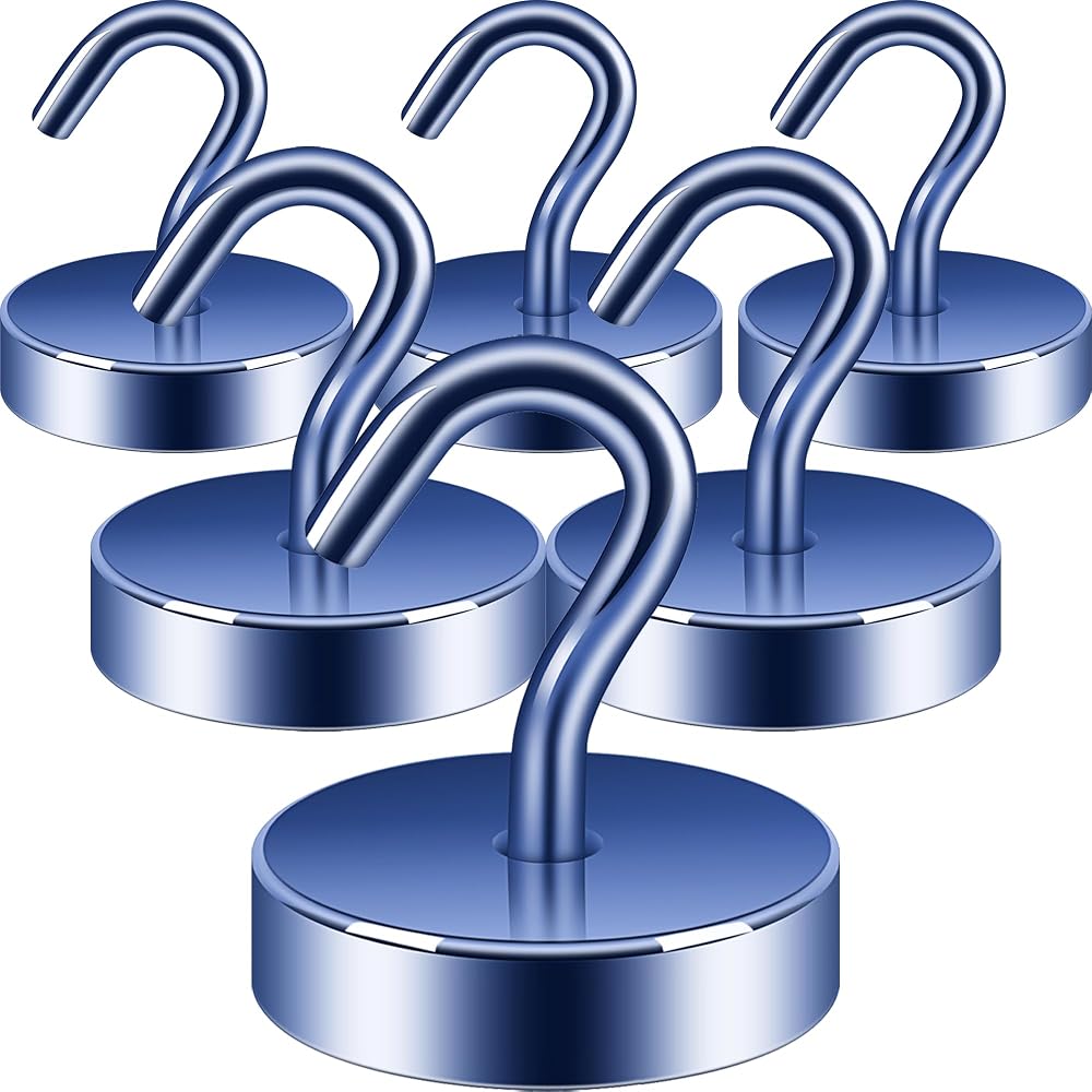 Neosmuk Magnetic Hook 10 kg Extra Strong Neodymium Navy Blue