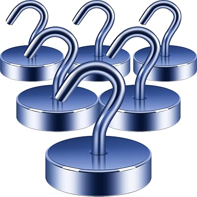 Neosmuk Magnetic Hook 10 kg Extra Strong Neodymium Navy Blue
