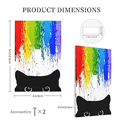 Tewujay Decorative Light Switch Covers 1 Toggle