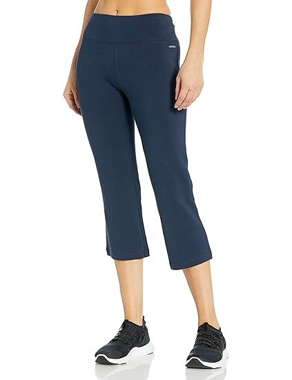 jockey active slim capri flare
