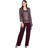 R&M Richards Womens Luxe Harmony Duster Set