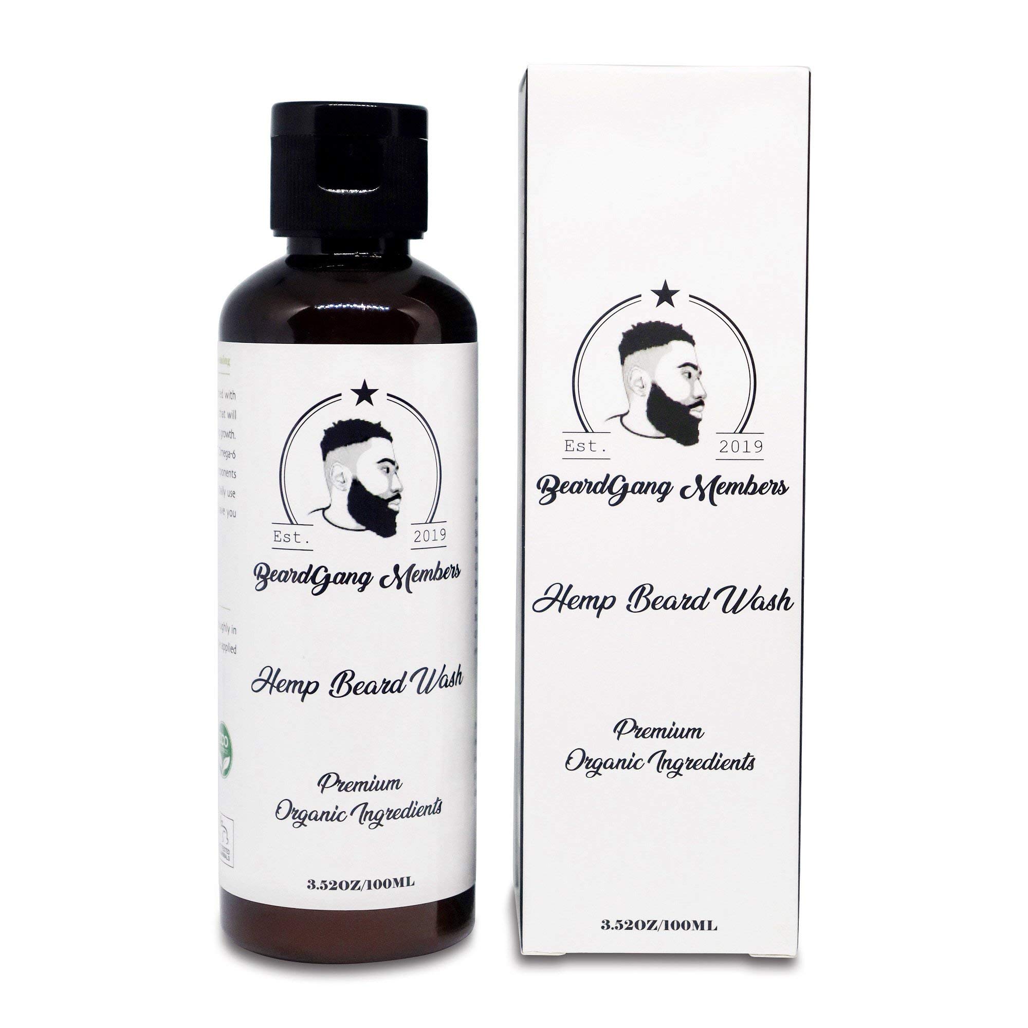 Hemp Beard Wash by BeardGang Members | Premium Hemp & Argan Oil Wash | Sulphate Free | The Future of Beard Grooming