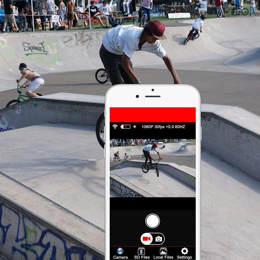 Roseni 1280x960 Resolution Camera Digital Sunglasses Climbing Eyewear Video Recoder (Black)