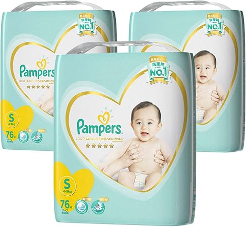 Amazon テープ Sサイズ パンパース オムツ はじめての肌へのいちばん 4 8kg 228枚 76枚 3パック ケース品 パンパース ドラッグストア