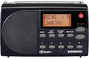 Sangean HDR-14 HD Radio/FM Stereo/AM Portable Radio,
