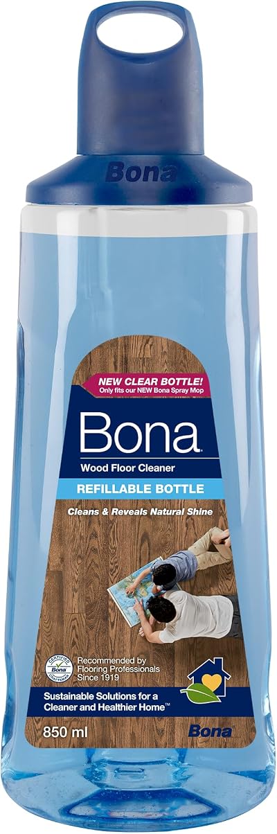 Bona Premium Spray Mop Cartridge 850ml Wood Floor Cleaner for Varnished Floors