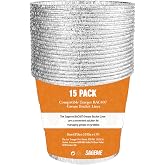 Sageme 15 Pack BAC407 Grease Bucket Liner for Traeger Grills,Drip Liner Drip Pan for HDW152 Grease Bucket Traeger Pro Series 575/780, 20/22/34, Ironwood 650/885 Grills