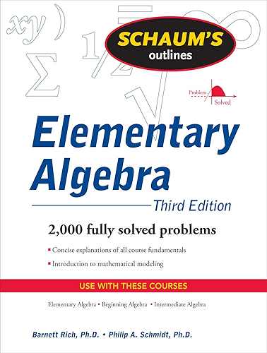 Download Schaum's Outline of Elementary Algebra, 3ed (English Edition) PDF