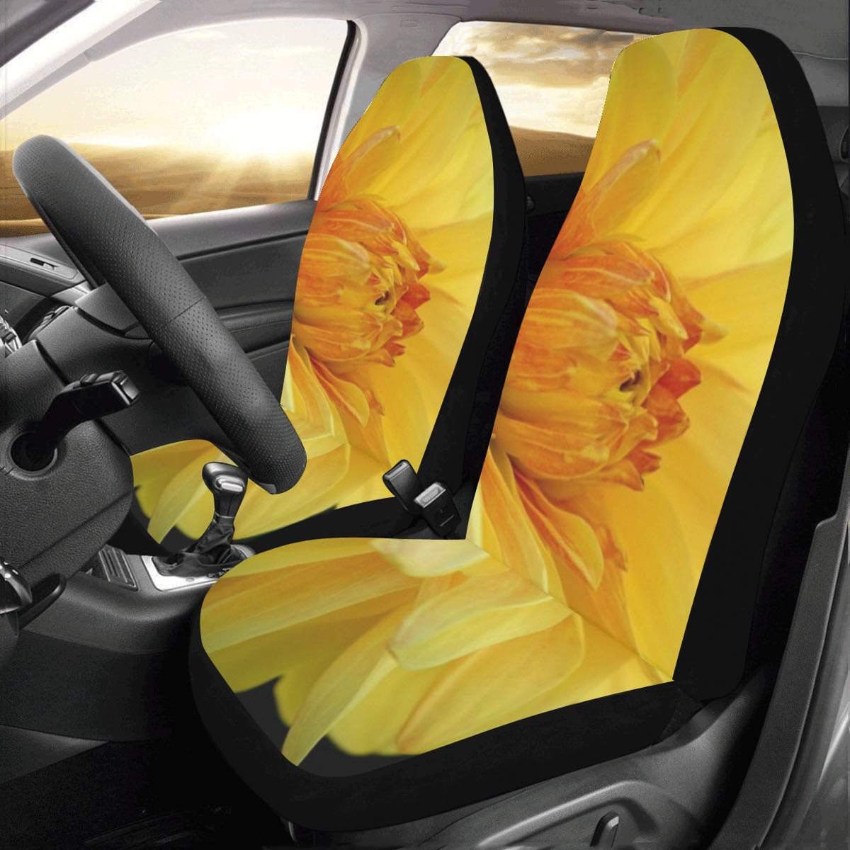 yellow seat covers