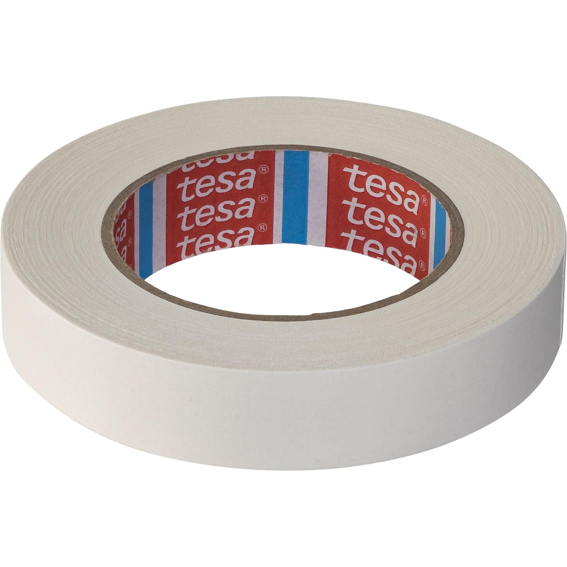 Tesa 04651-00044-00 Fabric Tape 4651 Premium, 25 mm x 25 m, White