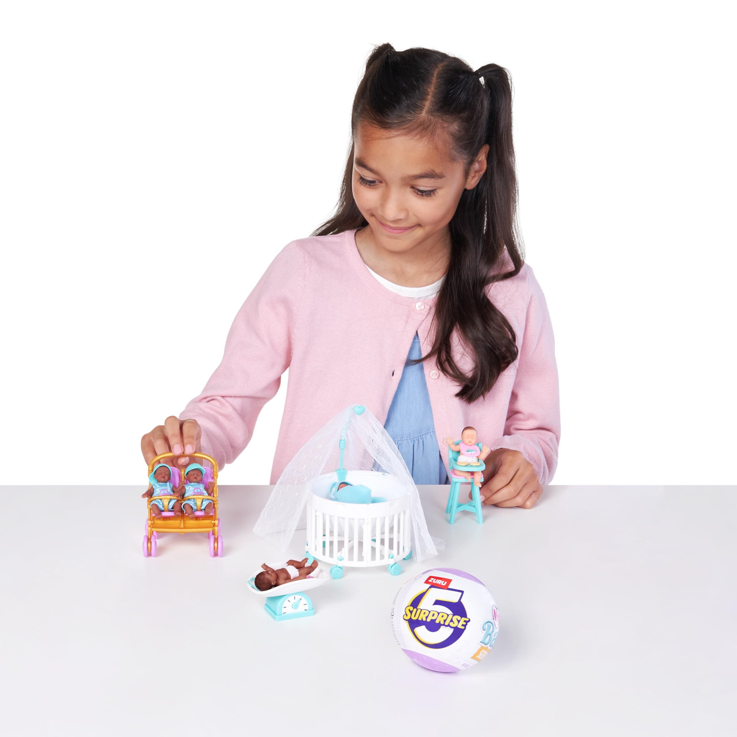 5 Surprise My Mini Baby Series 2 by ZURU, Collectible Mystery Capsule, Toy for Girls, Realistic Miniature Baby, Playset and Accessories (Single Capsule)