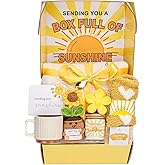 Gift Baskets for Women, Unique Birthday Gifts for Women,Get Well Soon Gift Basket,Valentines Day Gifts, Care Package Sending Sunshine Box Thinking of You for Mom Wife Sister Best Friends Teen Girls