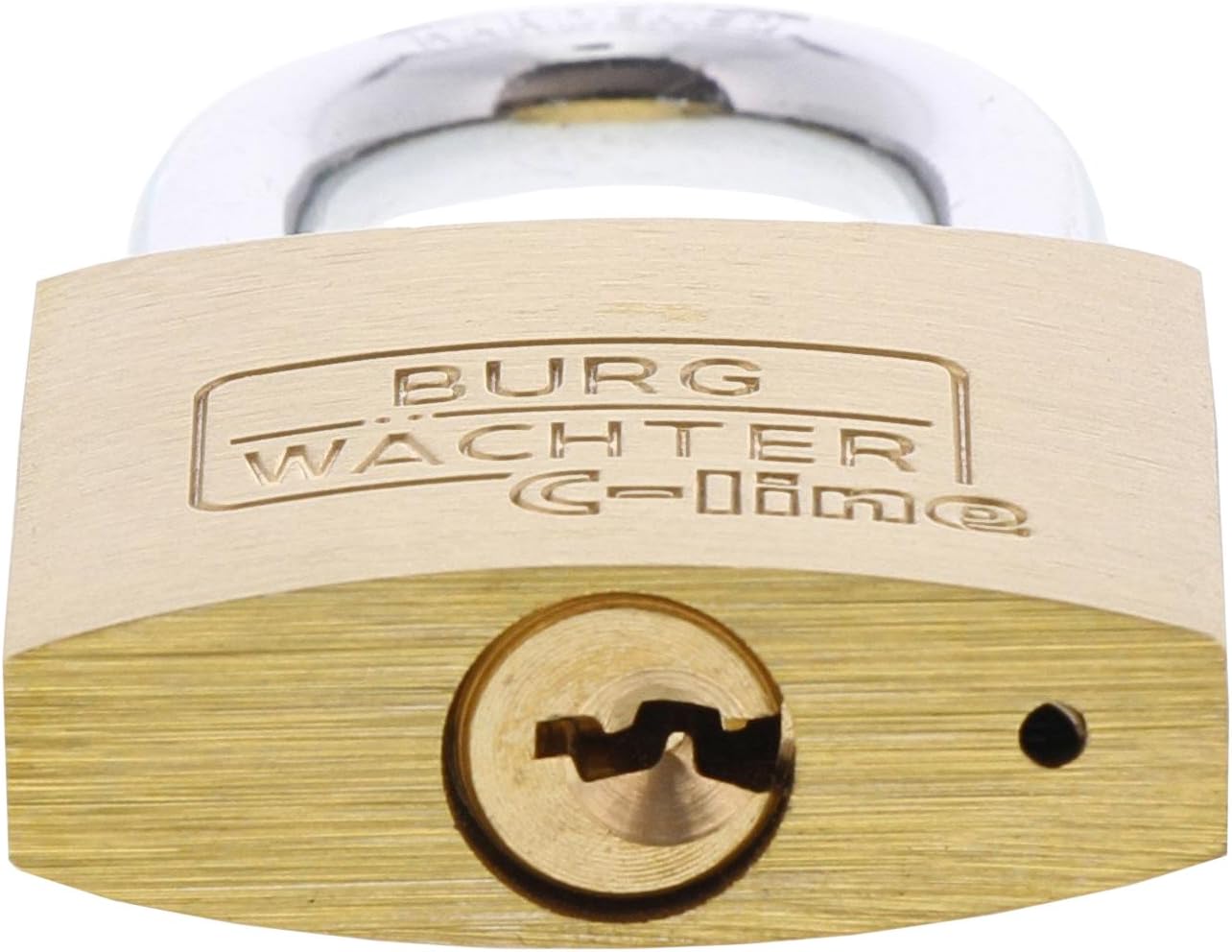 Burg-Wächter Padlock, Set of 3, 4 Keys, Trio 222, Trio 222 40 GL SB, Gold, 6 mm Bügelstärke - Image 5