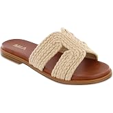 MIA Women's Poet Braided Flat Slide Sandals