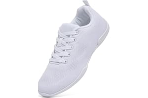 ZVC Cheer Shoes Girls White Cheerleading Shoes for Women Cheer Sneakers Kids Youth