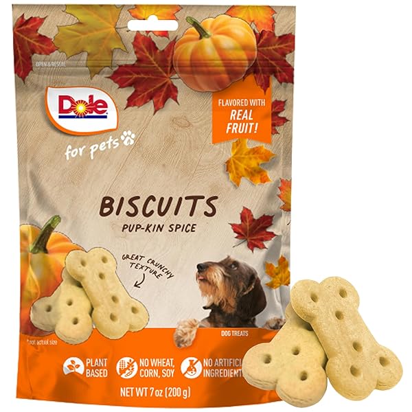 DOLE FOR PETS DOG BISCUITS PUP-KIN SPICE PUMPKIN...