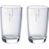 La Rochere Libellules Dragonfly Glass Tumbler 40cl, Set of 2
