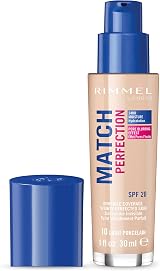 Rimmel London Match Perfection Foundation 010 Light Porcelain 30ml view 2