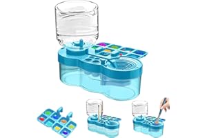 JEChrochen 2025 Upgraded Paint Brush Cleaner Tool,Brush Rinser Cup Painting Running Water Circulation Art Supplies for Acrylic,Watercolor and Water Based Creative Gift for Adult Artist Beginners Kids