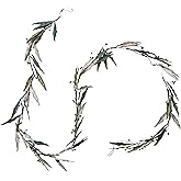 Creative Co-Op Hand-Painted Metal Vintage Reproduction Toleware Leaves and Berries Garland, Multicolor