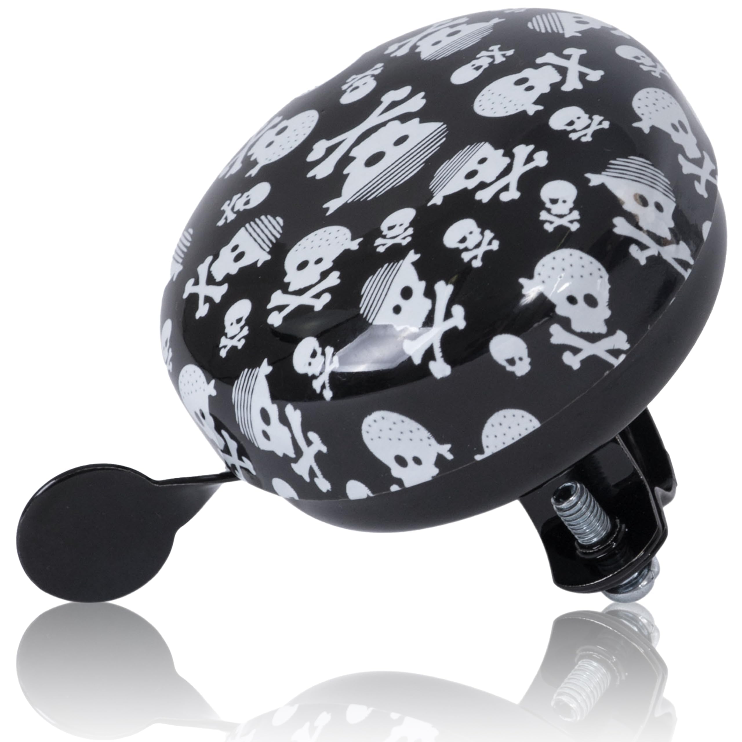Kiddimoto Skullz Bike Bell For Kids Girls Boy Kids Bike Bell Fit On Every Mountain Bike Handlebars Bicycle Bell Matched With Mountain Bike Accessories Cycle Scooter Bicycle Kids Mountain Bikes