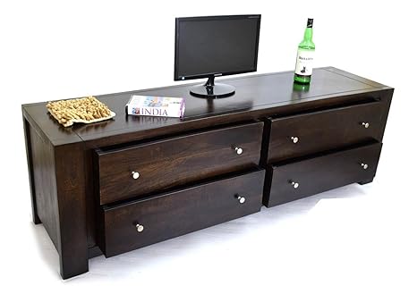 Daintree 4-Draw TV Entertainment Unit (Dark Walnut)