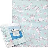Get Trend Hello Kitty Sanrio Waffle Blanket for Girls, Teens, Women, 51 x 59 in, Cinnamoroll Throw Blanket, Throw for Bed, Kawaii Gifts for Her (White Cinnamoroll)
