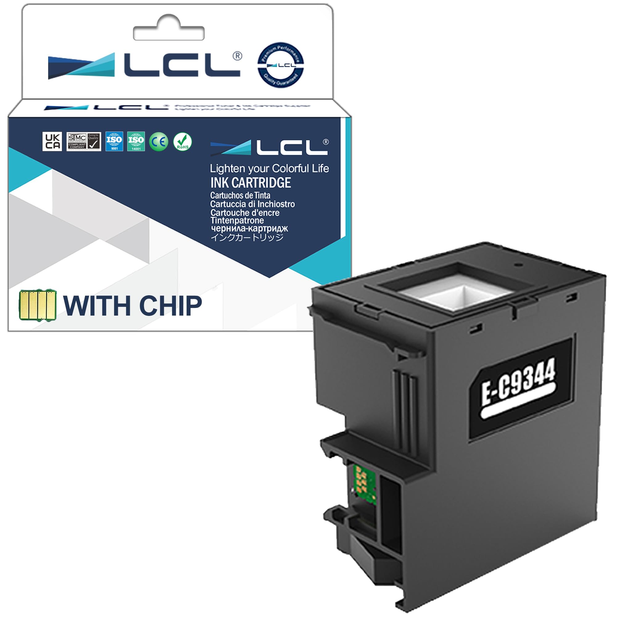 LCL C9344 C12C934461 Maintenance Box Replacement for Epson Expression Home XP-2100 XP-4100 XP-3100 XP-2105 XP-3105 XP-4105 XP2100 XP4100 XP3100 XP2105 XP3105 XP4105 XP4200 XP4205 WorkForce WF-2930 1PK