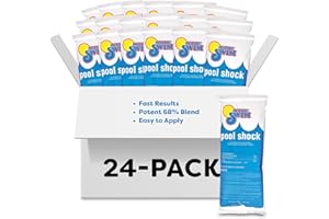 In The Swim Pool Shock – 68% Cal-Hypo Granular Sanitizer for Crystal Clear Water – Defends Against Bacteria, Algae, and Microorganisms - 24 X 1 Pound
