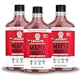 Lakanto Sugar Free Maple Syrup - Monk Fruit Sweetener, Keto Diet Friendly, Vegan, 1g Net Carbs, Pancakes, Waffles, Oatmeal, Coffee, Tea, Granola, Frosting, Marinade, Dressing (13 fl oz - Pack of 3)
