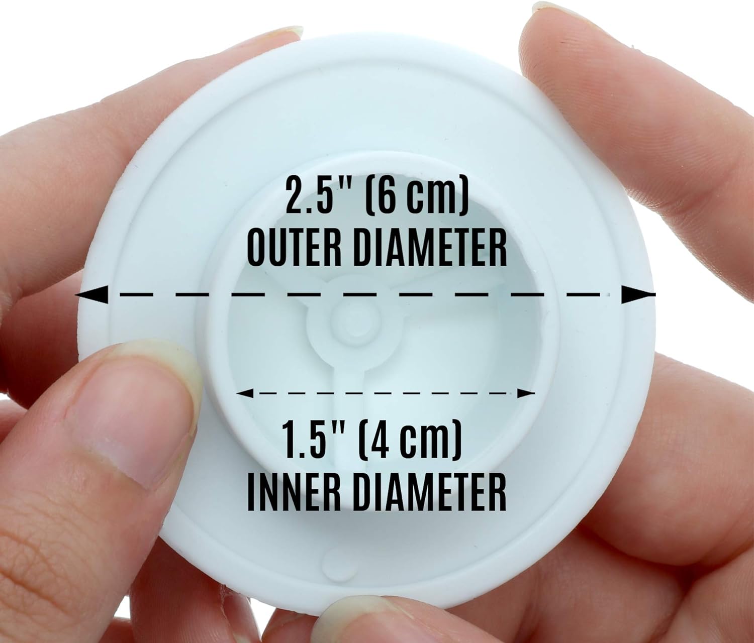 SlipX Solutions Snug Plug Bath Drain Stopper Seals Tightly Around Drain (Fits 1.5 Inch Open Drains, Great for Tubs, Easy Push Open/Close Design): Home & Kitchen