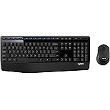 Logitech MK345 Wireless Combo – Full-sized Keyboard with Palm Rest and Comfortable Right-Handed Mouse